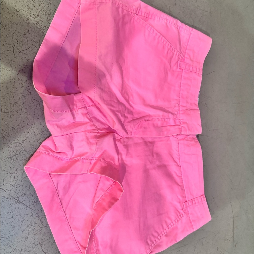 J. Crew High Waist Pink Shorts with Elastic Waistband